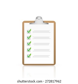 Illustration of a clipboard isolated on a white background.