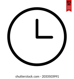 illustration of clock design icon