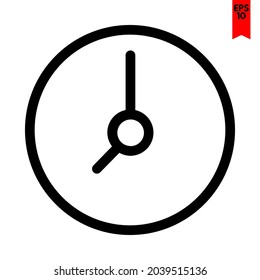 ilustración del icono de diseño del reloj