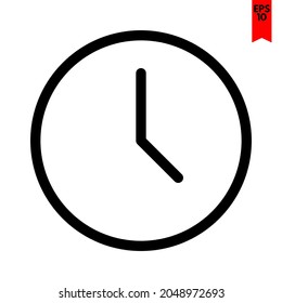 ilustración del icono de diseño del reloj
