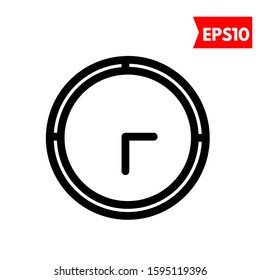 illustration of clock flat icon