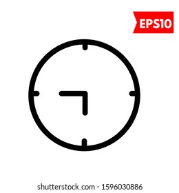 illustration of clock flat icon