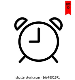 illustration of clock flat icon