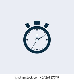 Illustration of Clock icon logo
