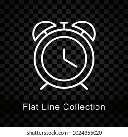 Illustration of clock icon on checkered background