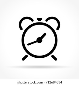 Illustration of clock icon on white background