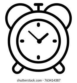 Illustration of clock icon on white background
