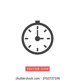 illustration of clock icon. vector symbol.