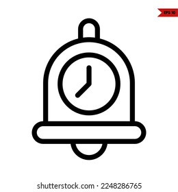 Icono de Ilustración de la línea de reloj