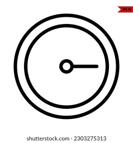 Icono de Ilustración de la línea de reloj