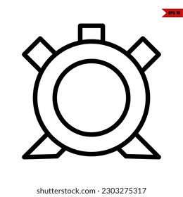 Illustration of Clock Line Icon
