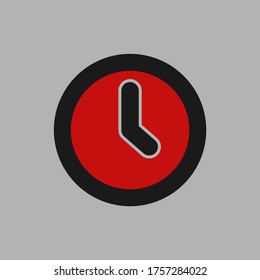 illustration of a clock vector icon, can be used as an alarm icon and others.