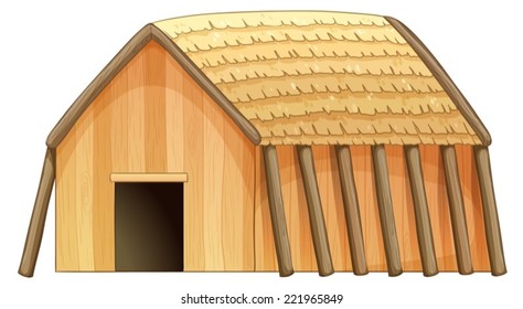Ilustración de una casa de campo