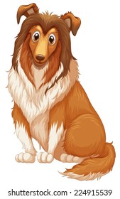 Illustration eines Nahaufnahme-Hundes