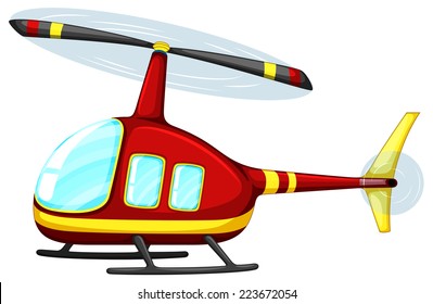 Illustration Close Helicopter Stock Vector (Royalty Free) 223672054