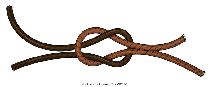 Illustration of a close up knot