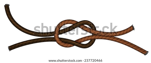 Illustration Close Knot Stock Vector Royalty Free 237720466