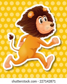 ilustración de un león de cierre