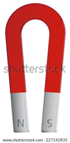 illustration of a close up magnet