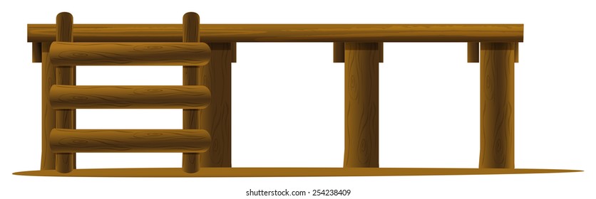 Illustration of a close up platform