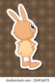 Illustration of a close up rabbit