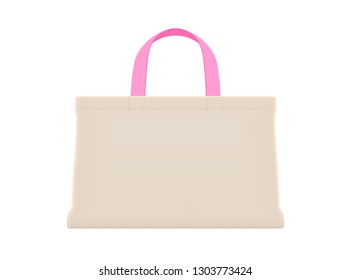 illustration cloth bags blank or cotton yarn cloth bags, fabric cloth bag brown empty template for design graphic in campaign to use bags to reduce waste using plastic bags (vector)