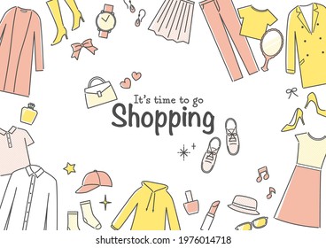 illustration of clothes and fashion