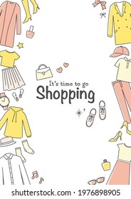 illustration of clothes and fashion