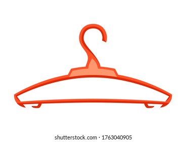 Illustration of clothes hanger. Icon or image for laundry service.