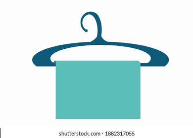 illustration of a clothes hanger and is perfect for a product symbol