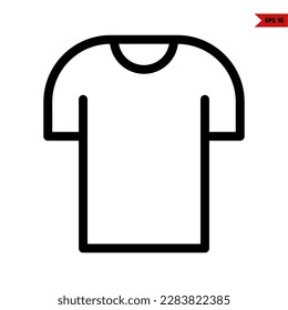 icono de ilustración de línea de ropa 