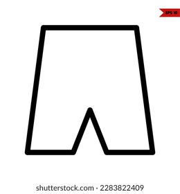 Illustration der Bekleidungslinie Symbol 