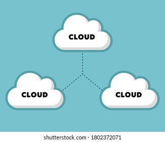 Ilustración de la nube para los negocios