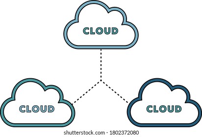 Ilustración de la nube para los negocios