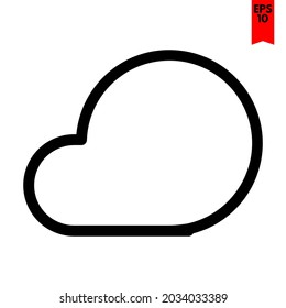 ilustración del icono de diseño de nube