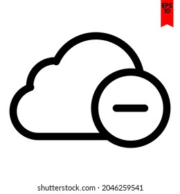 ilustración del icono de diseño de nube