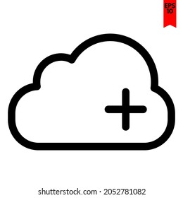 illustration of cloud design icon