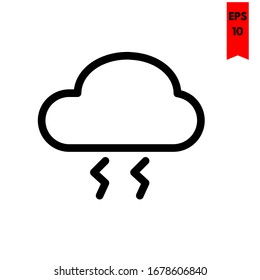 illustration of cloud flat icon