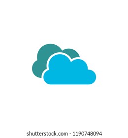 Illustration of cloud logo icon design template vector