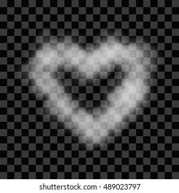 Illustration Cloud Shape Heart Love Symbol Transparent - Vector