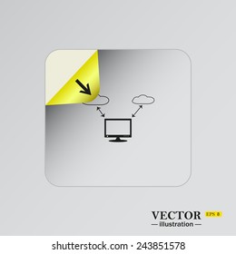 illustration of cloud storage