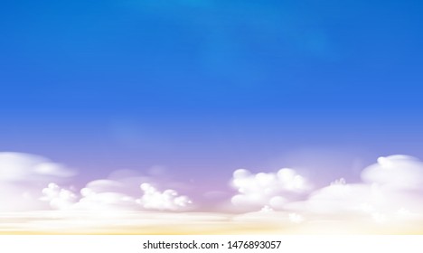 illustration of clouds on  sky background