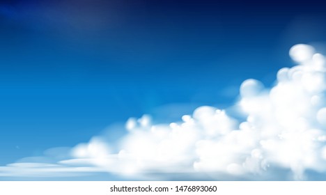 illustration of clouds on  sky background