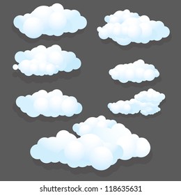 illustration Clouds Set