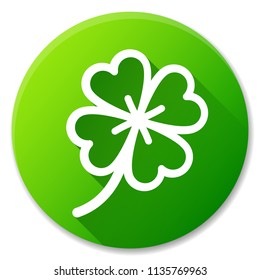 Illustration of clover green circle icon design