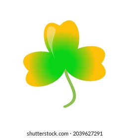 illustration of clover leaf images, can be used for logos or other vector illustrations.