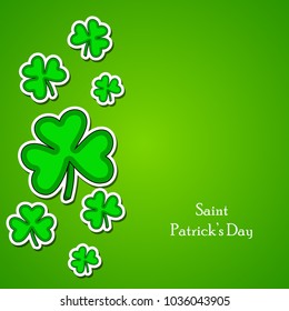Illustration of Clover leaf for St. Patrick's Day