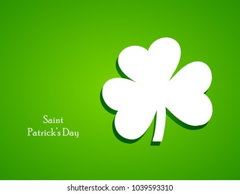 Illustration of Clover leaf for St. Patrick's Day
