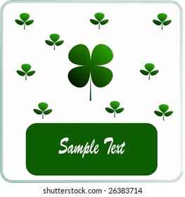 Illustration clover on St. Patrick's Day