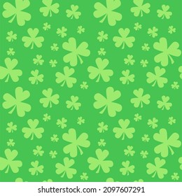 Illustration of clover. seamless pattern. vector background. can be used for wrapping paper, wallpaper, apparel, pattern fil, fabric pattern, book cover, bed sheet